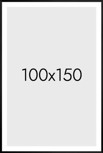 Frame in black in the size 100x150cm