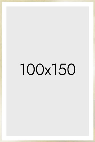 Frame in gold in the size 100x150cm