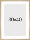 Frame in wood in the size 30x40cm
