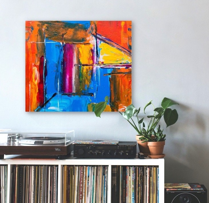 The finished picture when you have added your own artwork