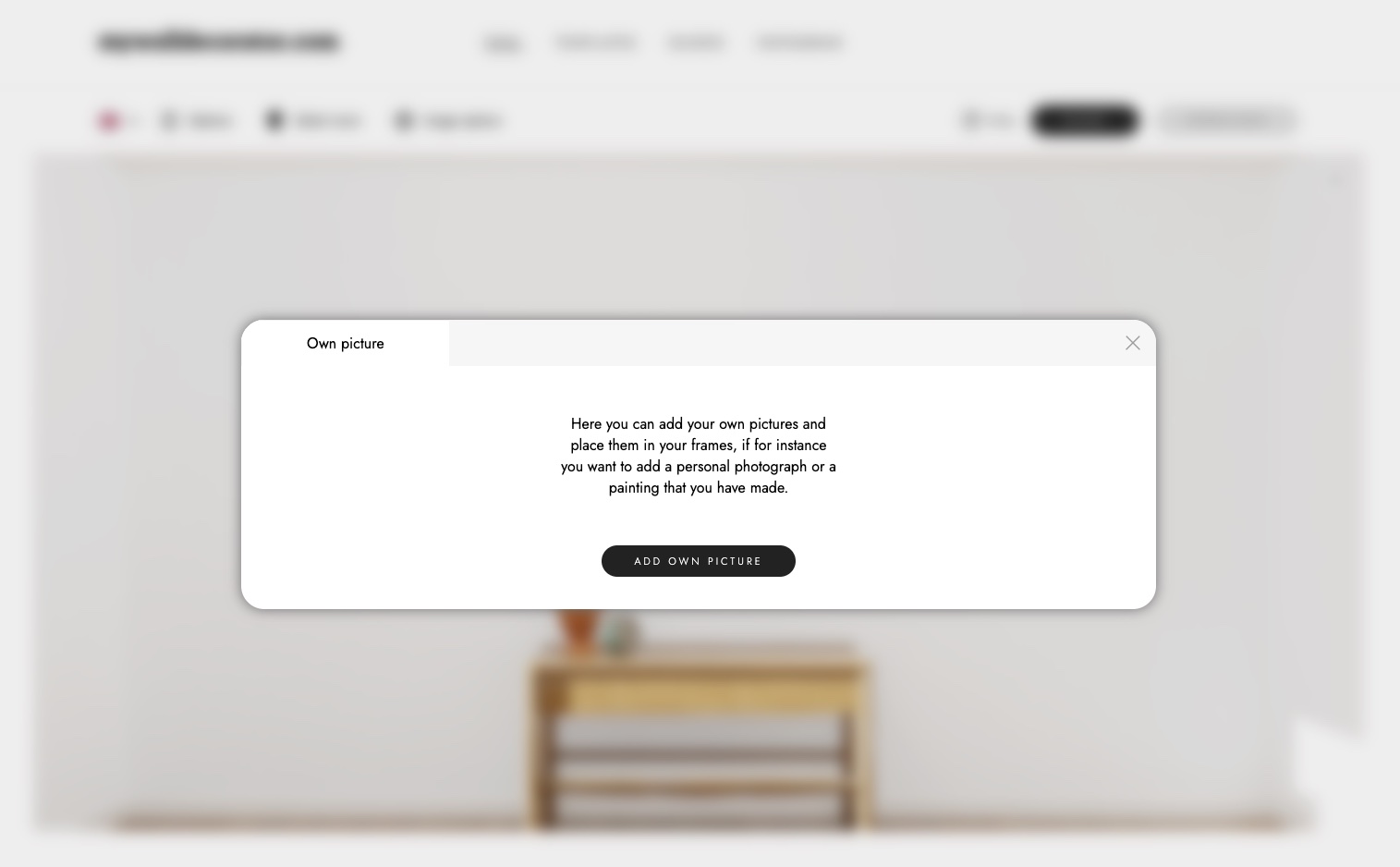 The dialog for choosing your own picture