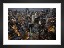 Gallery wall with picture frame in black in size 13x18 with print "Skyline at night"