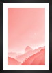 Gallery wall with picture frame in black in size 21x30 with print "Pink sky"