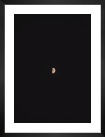 Gallery wall with picture frame in black in size 30x40 with print "The moon"