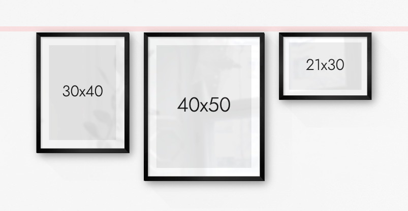 Example of centered upper line